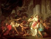 Jacques-Louis  David The Death of Seneca oil painting reproduction